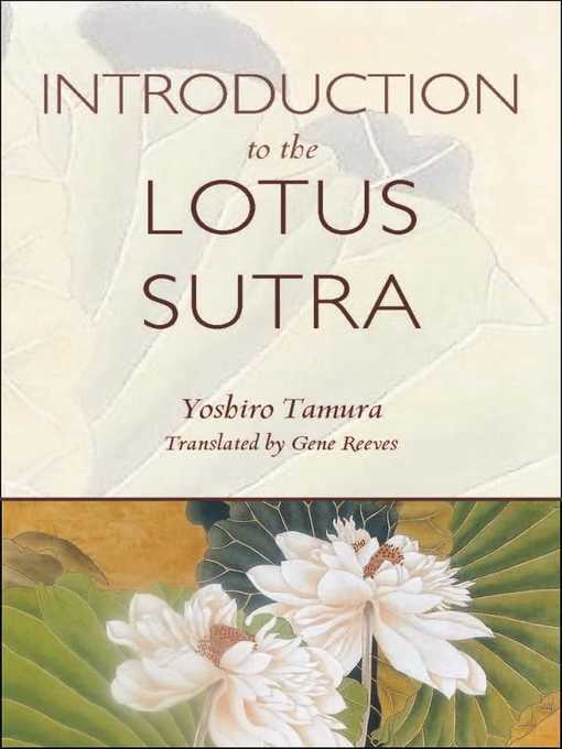 Title details for Introduction to the Lotus Sutra by Yoshiro Tamura - Available
